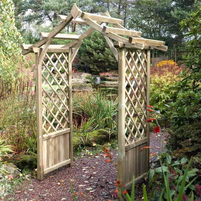 Blooma Elegant Wooden Garden Arch - What Shed