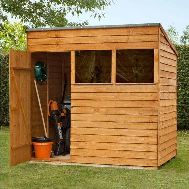 Overlap Wooden Shed with Pent Roof 7 x 5 - What Shed