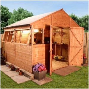  5000 Greenkeeper Premium Tongue &amp; Groove Double Door Apex Garden Shed