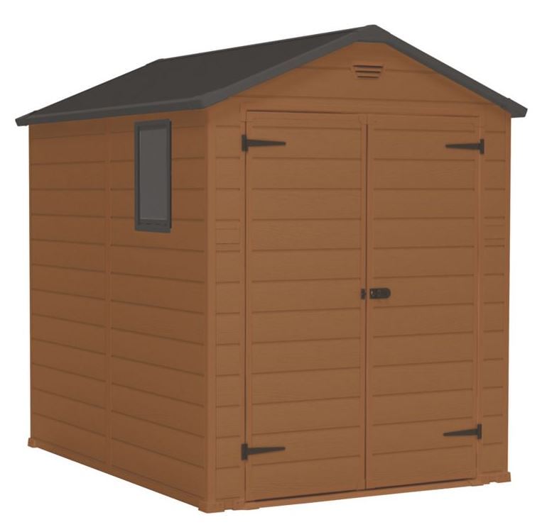 Blooma Brown Plastic Double Door Shed: How easy is it to build?