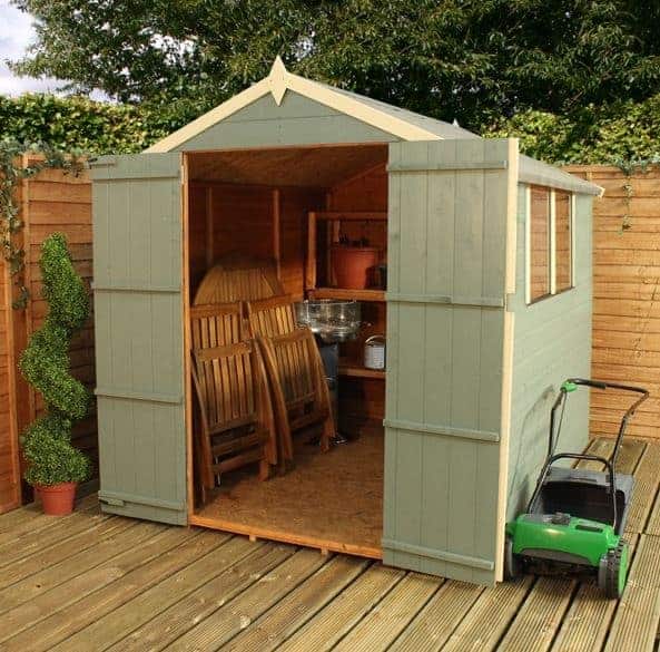  Waltons Tongue and Groove Double Door Apex Wooden Shed - What Shed