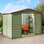 10 x 12 Shed - Yardmaster Shiplap Metal 10 x 12 Shed With Floor Support Kit