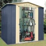 Cheap Metal Sheds - 6' X 5' Shed Baron Grandale Mountain Blue Cheap Metal Sheds