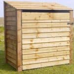 Firewood Storage Shed - Rutland 4 Foot Single Midi Log Store With Door