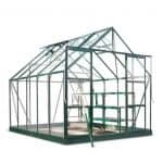 Halls greenhouses - Halls greenhouses Eden Aluminium Magnum Green Greenhouse