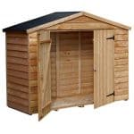 trimetals high security metal bike shed in cream - what shed