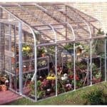 Halls Greenhouses Silverline Horticultural Glass Lean-To