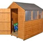 Overlap Wooden Shed with 3 Windows