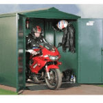 The Asgard Motorcycle Garage Storage in Green