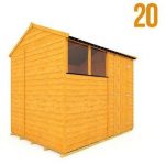 The BillyOh 20 Rustic Overlap Garden Shed