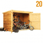 The BillyOh 300 Pent Tongue & Groove Bike Storage or Mini Shed