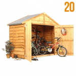 shire wooden bike shed