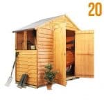 The BillyOh Rustic 20M Economy Apex Shed