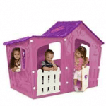 The Keter Magic Villa Pink and Purple Playhouse