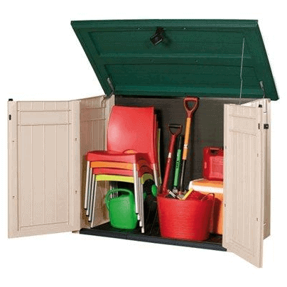 Xl Plastic Garden Storage Box, Large Garden Tool Storage Box