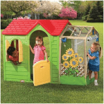 The Little Tikes Garden Cottage Plastic Playhouse in Evergreen