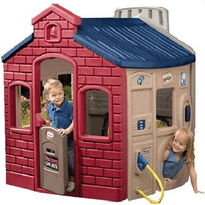 little tikes house with slide