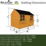 The Mad Dash 400 Gingerbread Playhouse 6 X 4 dimensions