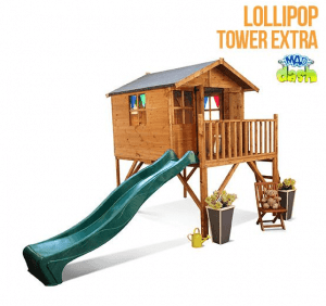 The Mad Dash Lollipop Junior Tower Extra Wooden Playhouse