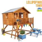 The Mad Dash Max Tower Lollipop Wooden Playhouse