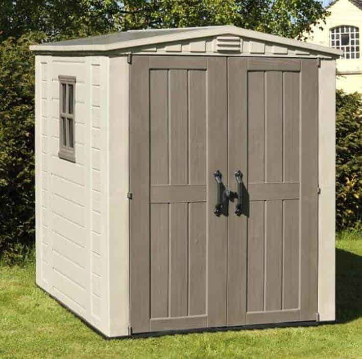 The keter Plastic Gemini Shed