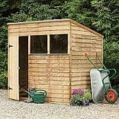 Pressure Treated Pent Shed