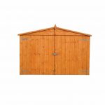 7X3 Shiplap Wooden Bike Store Blooma Front View