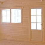 Shire Kinver Wooden Log Cabin Cladding Windows and Door