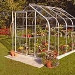 Silver Frame Curved Greenhouse