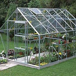 Silver Frame Horticultural Greenhouse