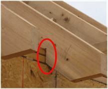 Connecting roof of shed to walls