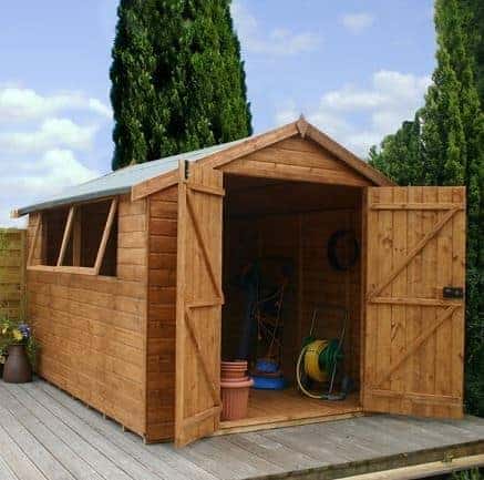 12 x 8 Double Door Shiplap Tongue and Groove Apex Shed