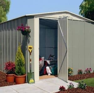 10' x 8' Canberra Metal Shed with Hinged Door
