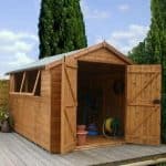 10' x 8' Double Door Shiplap Tongue and Groove Apex Shed