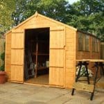 10' x 8' Double Door Tongue and Groove Apex Shed