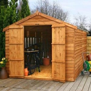 12' x 8' Windowless Overlap Apex Wooden Shed