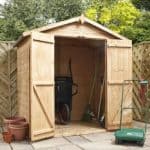 4' x 6' Double Door Mini Tongue and Groove Apex Shed