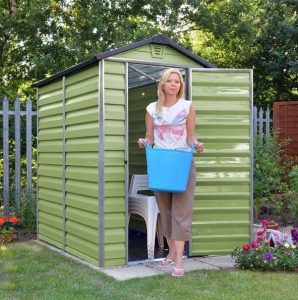 4' x 6' Palram Skylight Plastic Olive Green Shed Feature