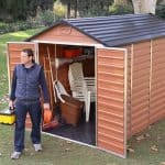 6' x 10' Palram Skylight Plastic Amber Shed featured