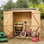6' x 2'6 Tongue and Groove Modular Pent Storage Shed w Side Door