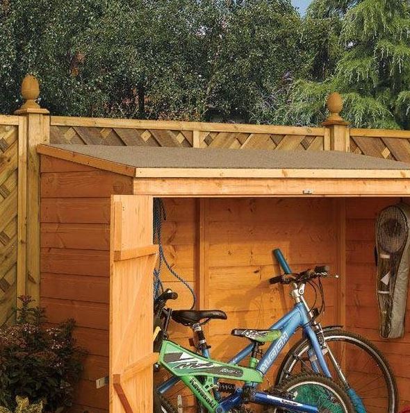 6 x 3 rowlinson deluxe tongue and groove bike shed