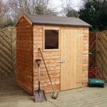 6' x 4' Windowless Reverse Overlap Apex Wooden Shed