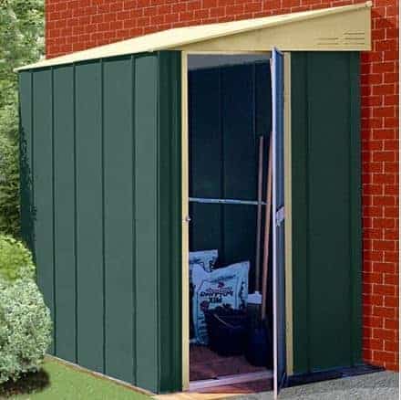 6' x 5' canberra lean-to metal shed - what shed