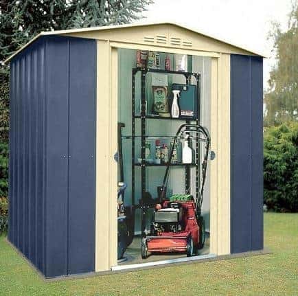 6' x 5' canberra mountain blue metal shed - what shed