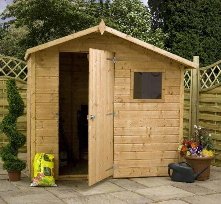 7’ x 5’ tongue and groove offset apex shed