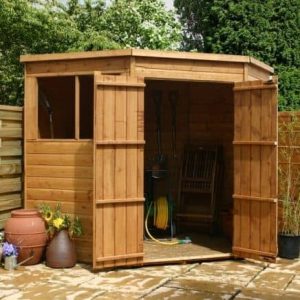 7' x 7' Double Door Tongue and Groove Pent Shed