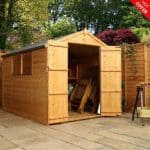 8' x 6' Double Door Tongue and Groove Apex Shed
