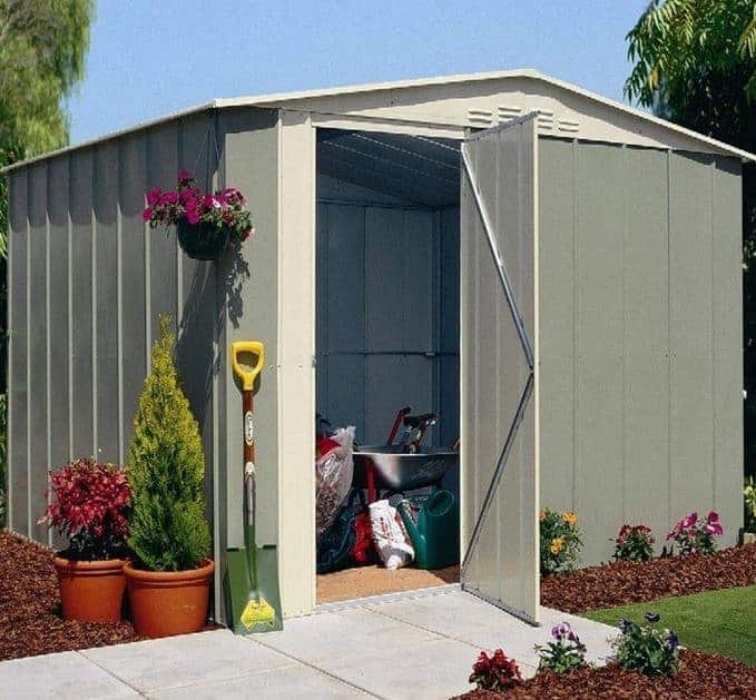 Canberra Apex Hinged Door Metal Shed Range - What Shed
