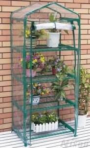 Nison 4 Tier Mini Greenhouse with PVC Cover