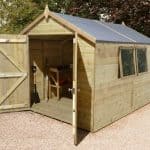 10' x 8' Shed-Plus Champion Heavy Duty Apex Double Door Shed